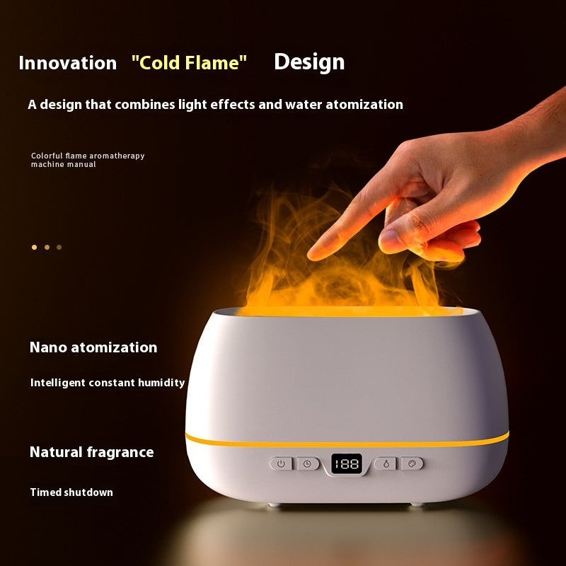 Heavy Fog Flame Humidifier Aroma Diffuser USB Flame Ambience Light