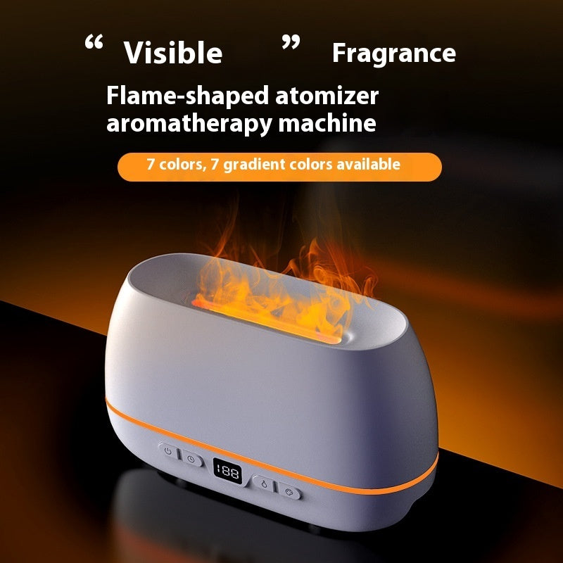 Heavy Fog Flame Humidifier Aroma Diffuser USB Flame Ambience Light