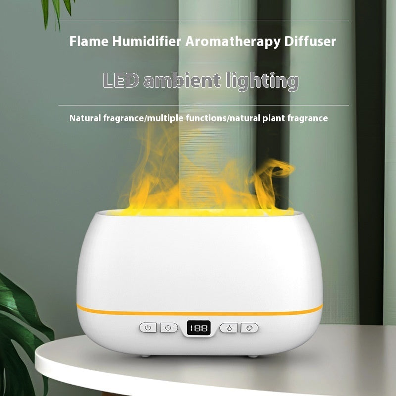 Heavy Fog Flame Humidifier Aroma Diffuser USB Flame Ambience Light